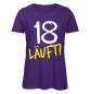 Preview: 18 Läuft - Frauen Geburtstags T-Shirt - Purple