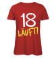 Preview: 18 Läuft - Frauen Geburtstags T-Shirt - Rot