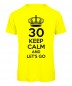 Mobile Preview: Keep Calm And Let's Go T-Shirt Neongelb