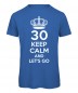 Preview: Keep Calm And Let's Go T-Shirt Royalblau