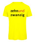 Mobile Preview: Zehn und Zwanzig - T-Shirt Neongelb