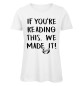 Preview: If you reading this chalk - Abschluss T-Shirt für Mädchen - Weiß