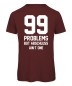 Mobile Preview: 99 Problems - Abschluss T-Shirt Jungs Bordeaux