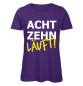 Mobile Preview: Achtzehn läuft - Frauen Geburtstags T-Shirt - Purple