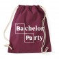 Preview: Bachelor Party - JGA Baumwollrucksack  Burgundy