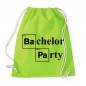 Mobile Preview: Bachelor Party - JGA Baumwollrucksack  Lime Green