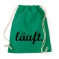 Mobile Preview: Läuft - Cotton Gymsac Kelly Green