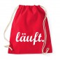 Mobile Preview: Läuft - Cotton Gymsac Red