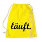 Mobile Preview: Läuft - Cotton Gymsac  Yellow