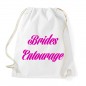 Preview: Brides Entourage - Baumwollrucksack White