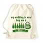 Preview: My wedding is near, buy me a Beer - JGA Rucksack Natural
