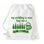 Preview: My wedding is near, buy me a Beer - JGA Rucksack White