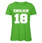 Mobile Preview: Endlich 18 T-Shirt Fresh Grün