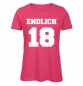 Mobile Preview: Endlich 18 T-Shirt Fresh Pink