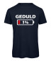 Preview: Geduld 1 Prozent lustiges Sprüche T-Shirt - Marineblau