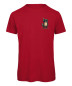 Preview: Buntes T-Shirt mit rockendem Waschbär und coolem Design - Rot