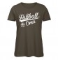 Preview: Fußball Oma T-Shirt Olive