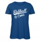 Preview: Fußball Oma T-Shirt Royalblau