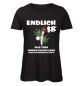 Preview: 18 - Alle Tage waren gleich lang - Frauen Geburtstags T-Shirt - Schwarz