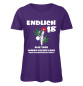 Preview: 18 - Alle Tage waren gleich lang - Frauen Geburtstags T-Shirt - Purple