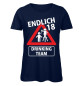 Preview: Endlich 18 - Drinking Team - Frauen Geburtstags T-Shirt - Marineblau