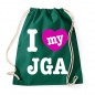 Mobile Preview: I Love My JGA - JGA Rucksack  Bottle Green