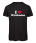 Preview: I Love Wiesbaden T-Shirt mit Herz für Kinder – Dein Wiesbaden-AndenkenSchwarz