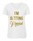 Preview: I'm Getting Married V-Neck Weiß
