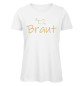 Mobile Preview: Braut mit Herz JGA Frauen T-Shirt Weiß