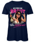 Preview: Ich bin die Braut Wir eskalieren! Frauen T-Shirt JGA Brautshirt in Marineblau