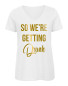Preview: So We're Getting Drunk V-Neck Weiß