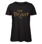 Mobile Preview: Team Braut mit Herz JGA Frauen T-Shirt Schwarz