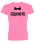 Preview: Groom Fliege JGA T-Shirts Pink