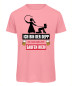 Preview: Lustiges JGA T-Shirt mit Aufdruck „Ich bin der Depp“ in Rosa