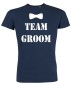 Preview: Groom Team Fliege JGA T-Shirt Navy