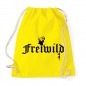 Preview: Freiwild - JGA Baumwollrucksack  Yellow