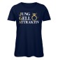 Preview: Jung Geil Attraktiv Frauen JGA T-Shirt Navy