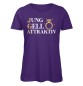 Preview: Jung Geil Attraktiv Frauen JGA T-Shirt Lila