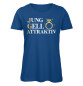 Preview: Jung Geil Attraktiv Frauen JGA T-Shirt Königsblau