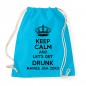 Preview: Keep Calm And Let Get Drunk - JGA Rucksack Surf Blue