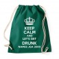Preview: Keep Calm And Let Get Drunk - JGA Rucksack Bottle Green