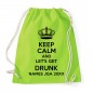 Preview: Keep Calm And Let Get Drunk - JGA Rucksack Lime Green