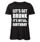 Preview: Lets Get Drunk It's My 50th Birthday Schwarz