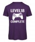 Preview: Level 18 Complete Herren T-Shirt - Lila