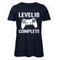 Preview: Level 18 Complete Gamerinnen T-Shirt für Frauen zum 18. Geburtstag