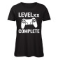 Mobile Preview: Level xx Complete Gamer T-Shirt für Damen zum Geburtstag - Schwarz