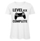 Mobile Preview: Level xx Complete Gamer T-Shirt für Damen zum Geburtstag - Weiß