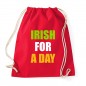Preview: Irish for a day - Cotton Gymsac Red
