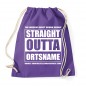 Preview: Straight Outta Ortsname - JGA Rucksack Purple