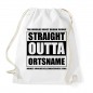 Preview: Straight Outta Ortsname - JGA Rucksack White